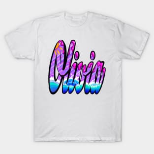 Olivia personalised customised  name Olivia T-Shirt